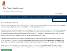 Tablet Screenshot of cycadlist.org